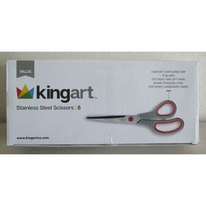 KINGART 950-8 Stainless Steel Scissors, 8 Count